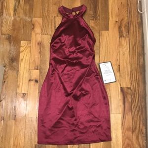 Mock Halter Cocktail Dress